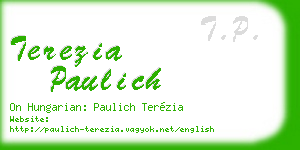 terezia paulich business card