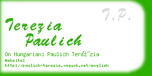 terezia paulich business card